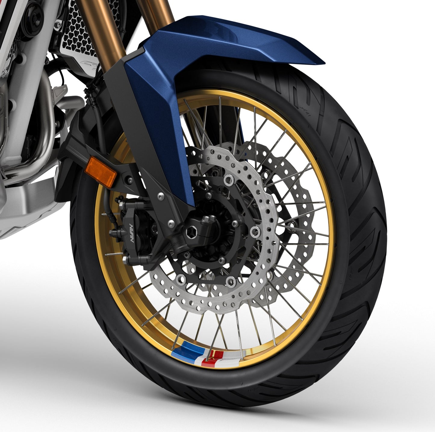 Honda CRF1100L Africa Twin Wheel Stripes For Adventure Sports Models - Tricolour 08F70-MLN-ES0ZA