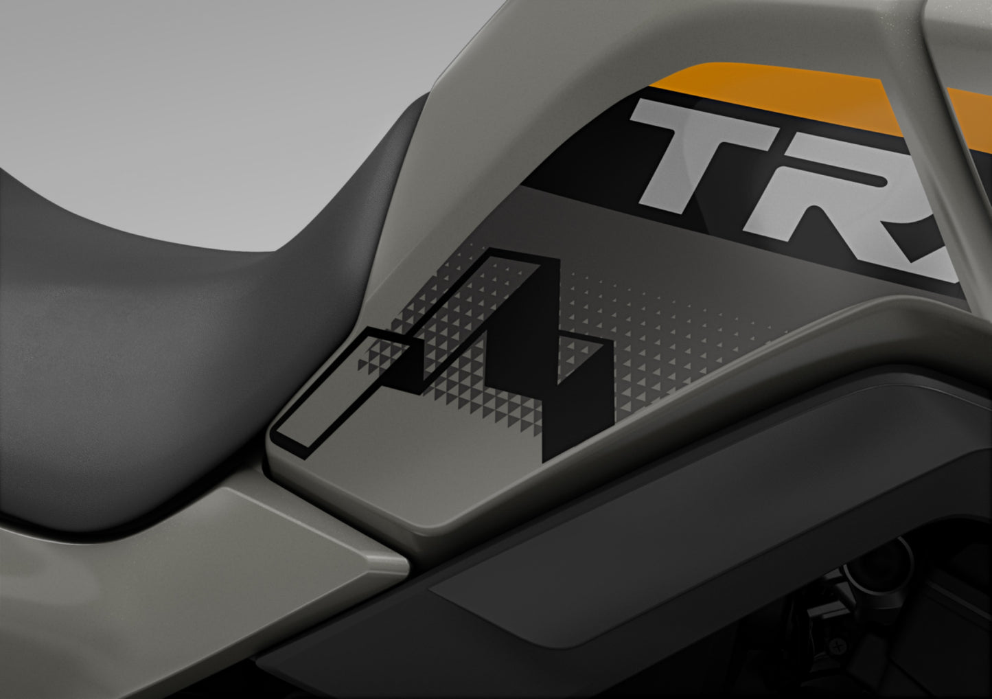 Honda XL750 Transalp Tank Side Stickers - Black 08P71-MLC-D30ZB