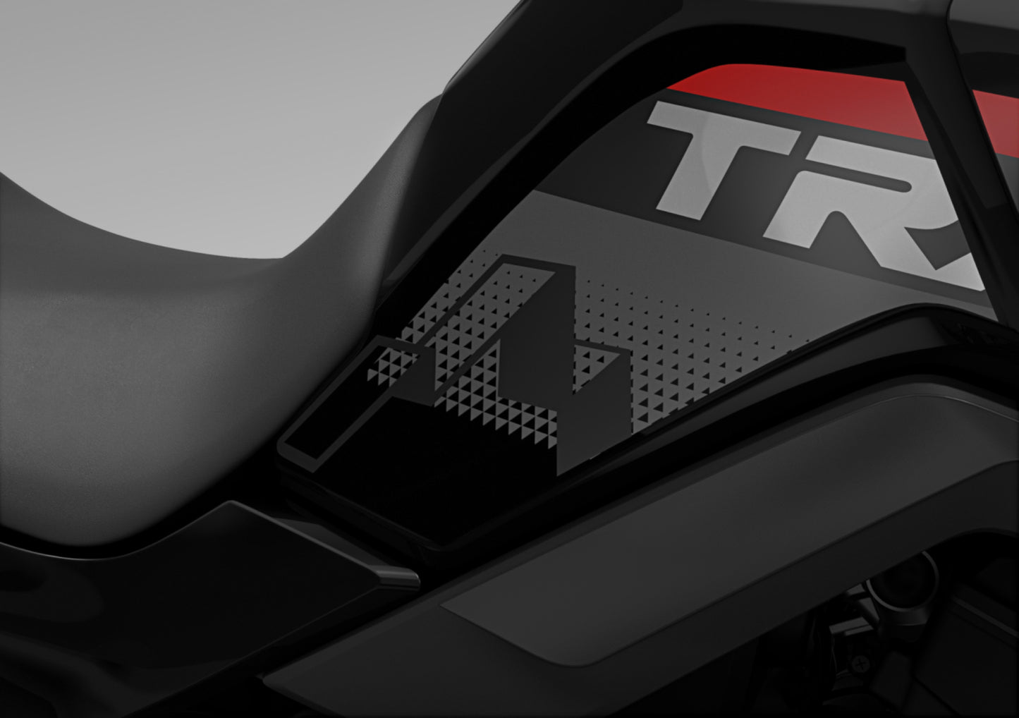 Honda XL750 Transalp Tank Side Stickers - Grey 08P71-MLC-D30ZC