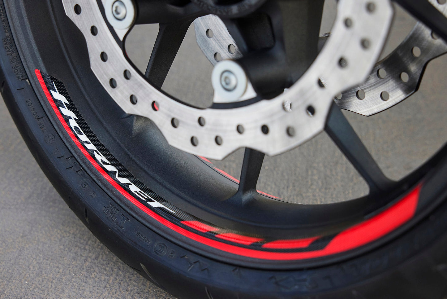 Honda CB750 Hornet Wheel Stripes Kit - Red 08ESY-MLB-WSRS