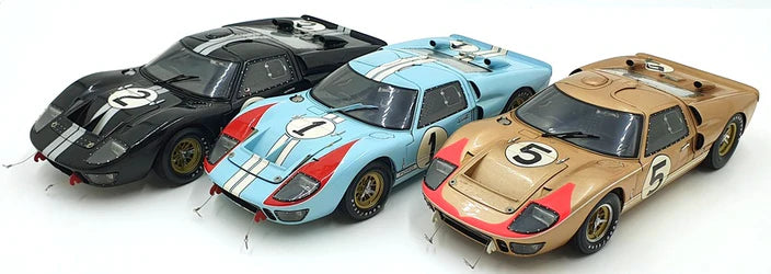 Exoto 1/18 Scale Diecast Cars RLG18SC2 Ford GT40 Le Mans Gift Set 1-2-3 Finish 1966