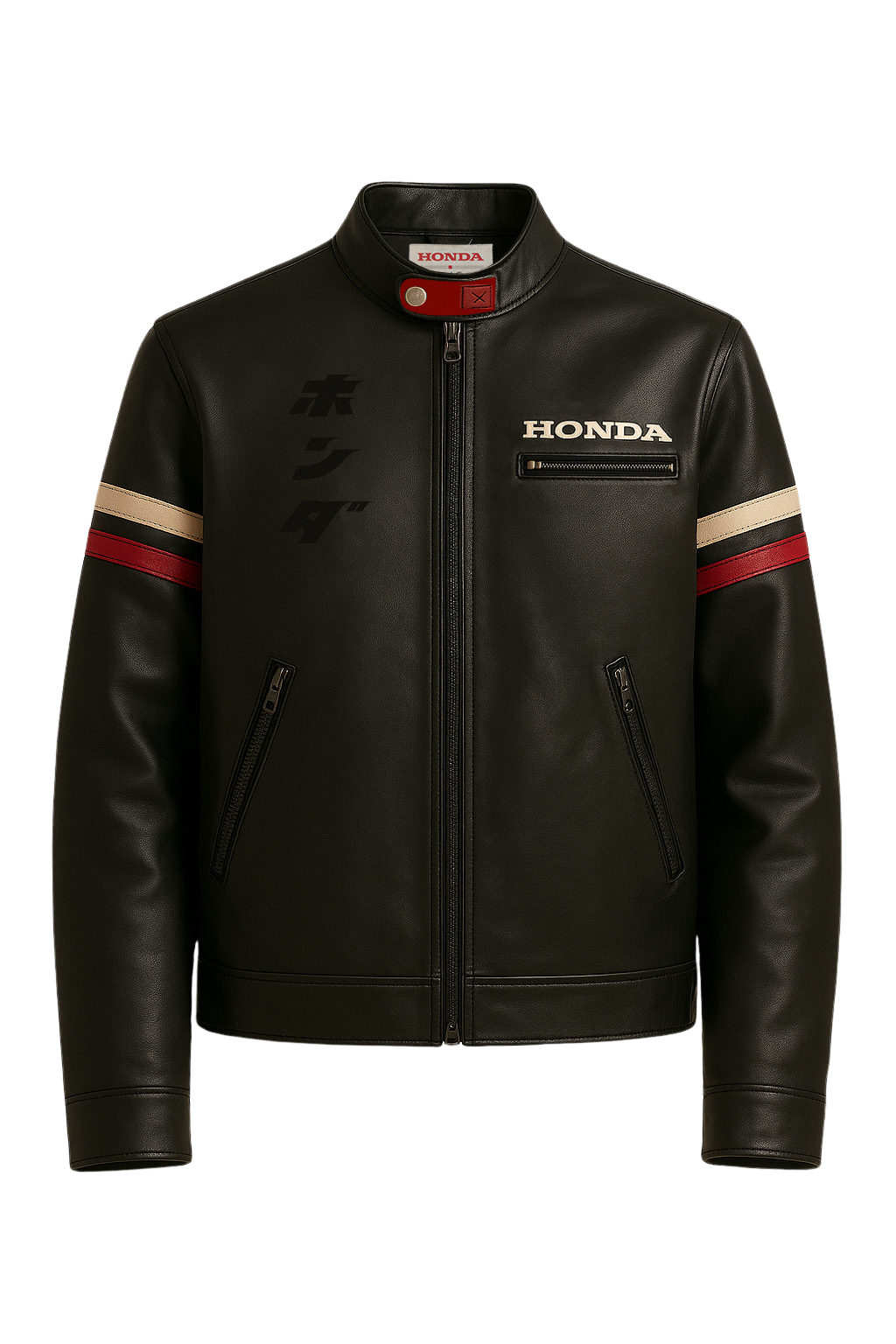 Honda Heritage Leather Jacket Black