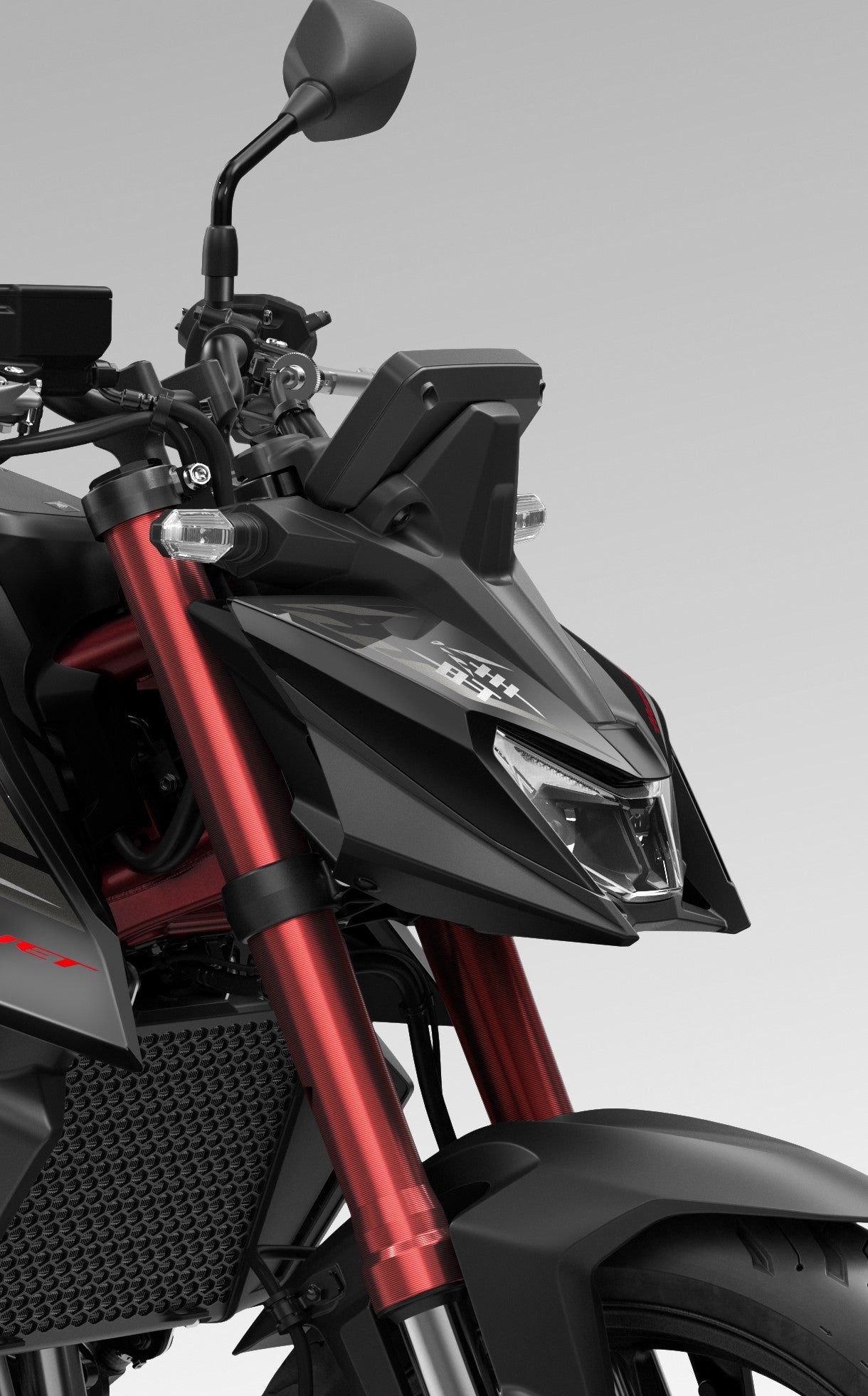 Honda CB750 Hornet Headlight Cowl Stripes - Black 08F04-MLB-D80ZC