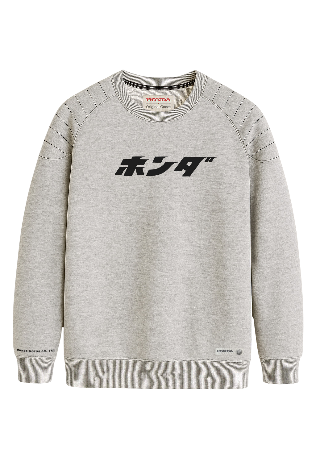Honda Heritage Japanese Crewneck Sweatshirt Grey