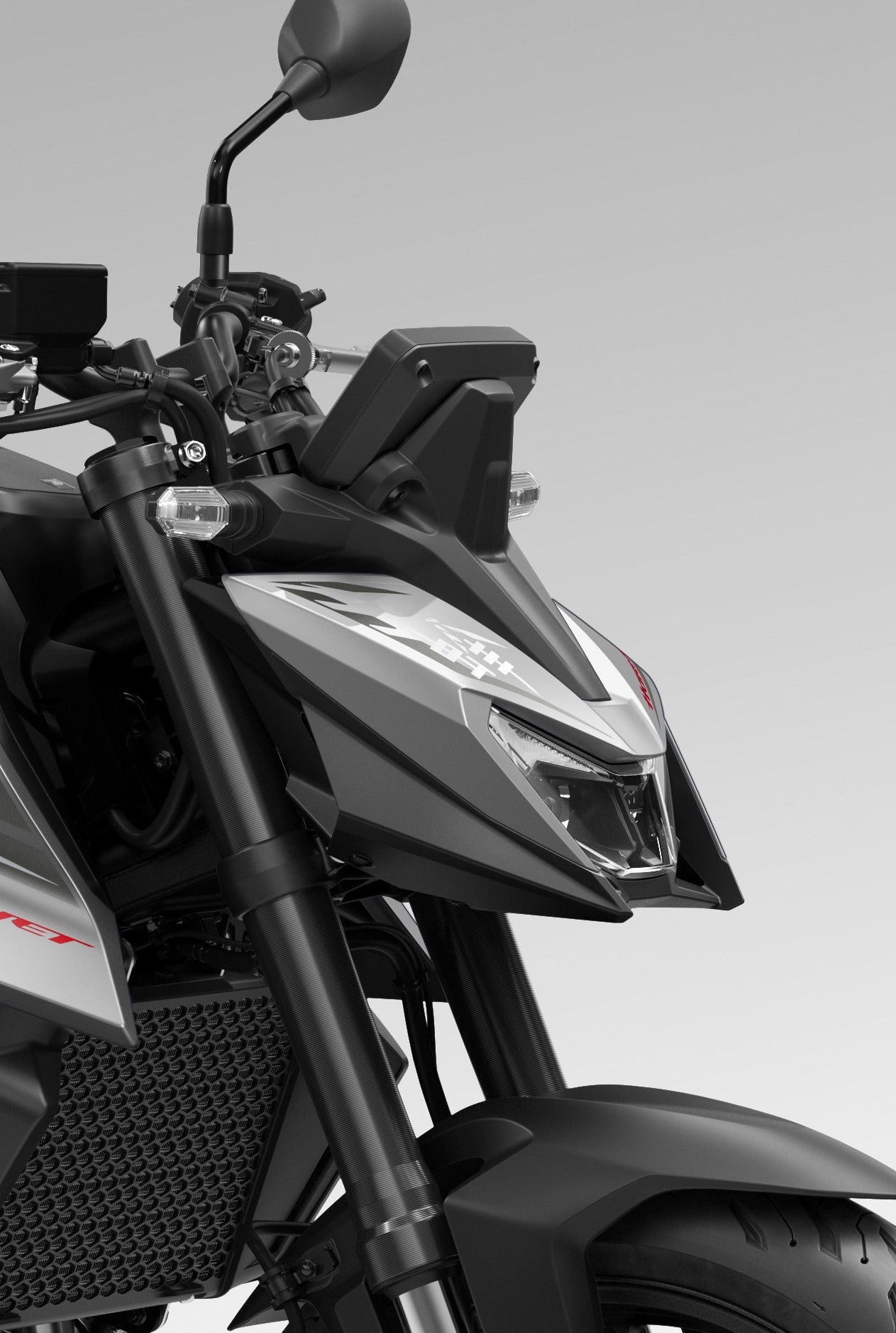 Honda CB750 Hornet Headlight Cowl Stripes - Silver 08F04-MLB-D80ZD