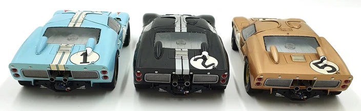 Exoto 1/18 Scale Diecast Cars RLG18SC2 Ford GT40 Le Mans Gift Set 1-2-3 Finish 1966