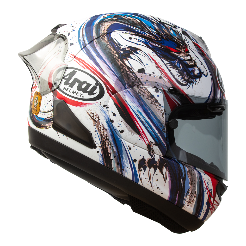 Arai RX-7V EVO Helmet - Matt Kiyonari Tricolour image 2