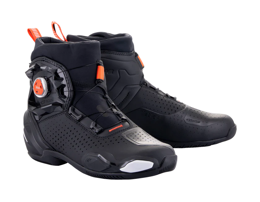 Alpinestar SP-2 Riding Shoes - Black/Flu Red image 1