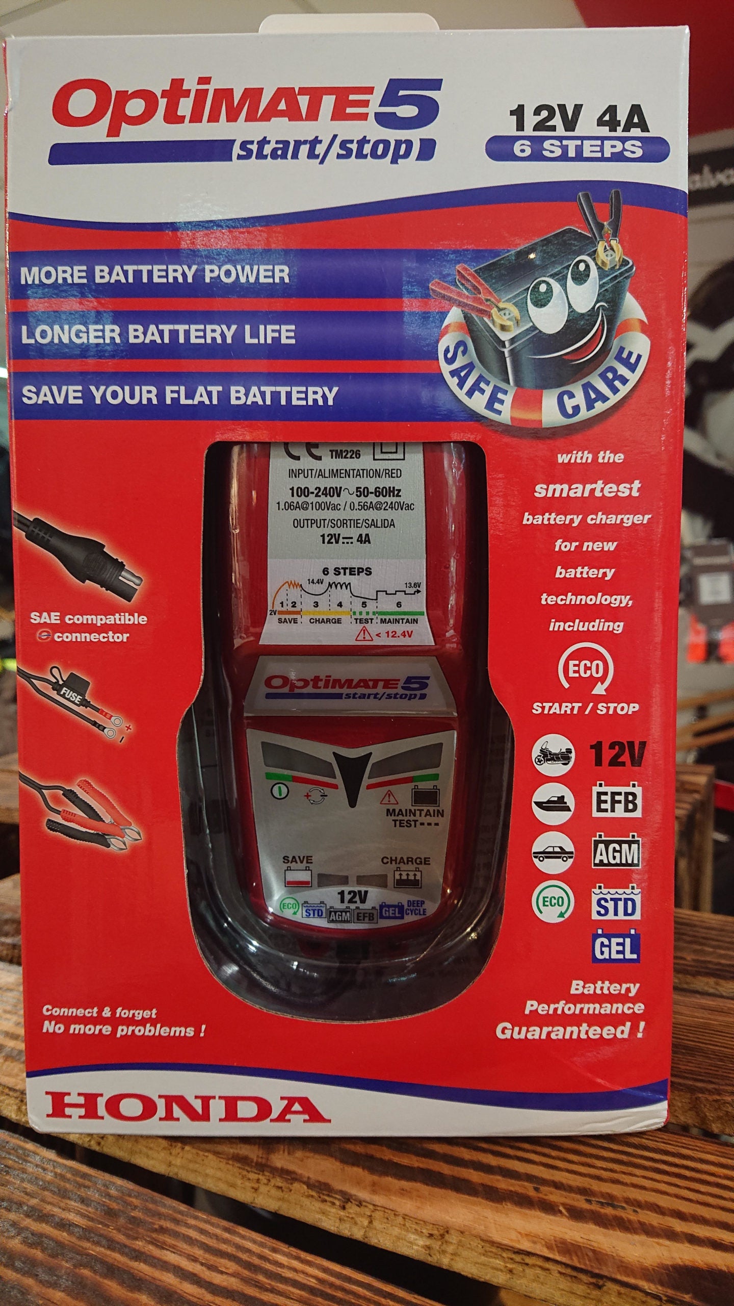 Honda OptiMate 5 - 12V Battery Charger/Optimiser image 0