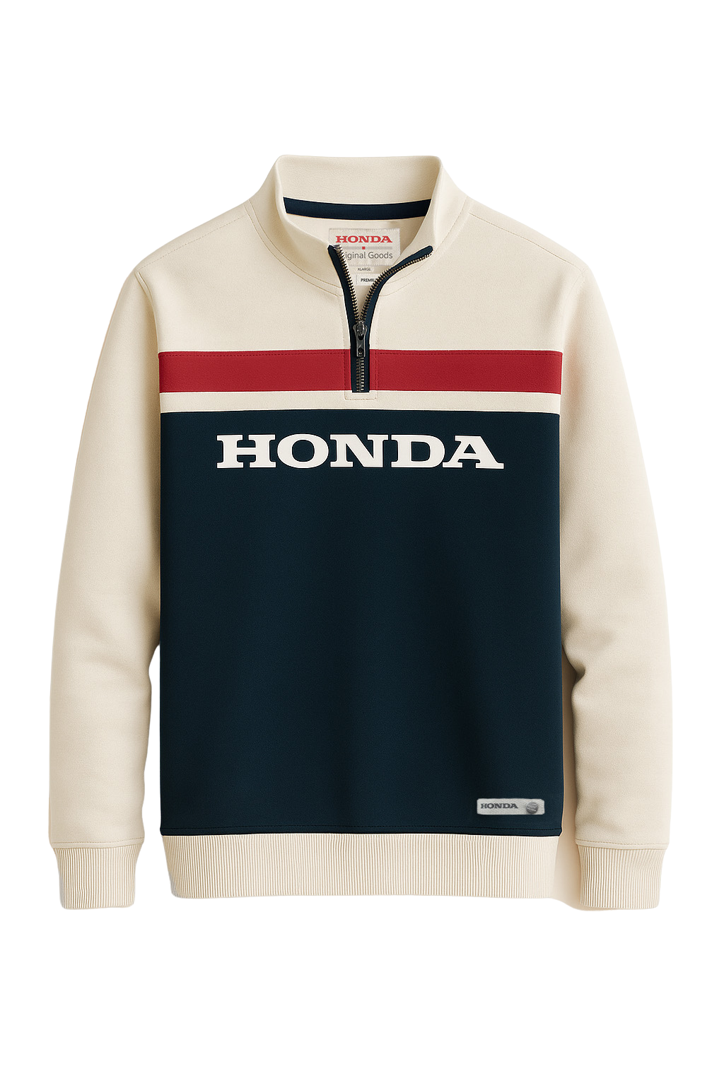 Honda Heritage Quarter Zip Sweatshirt Tricolour