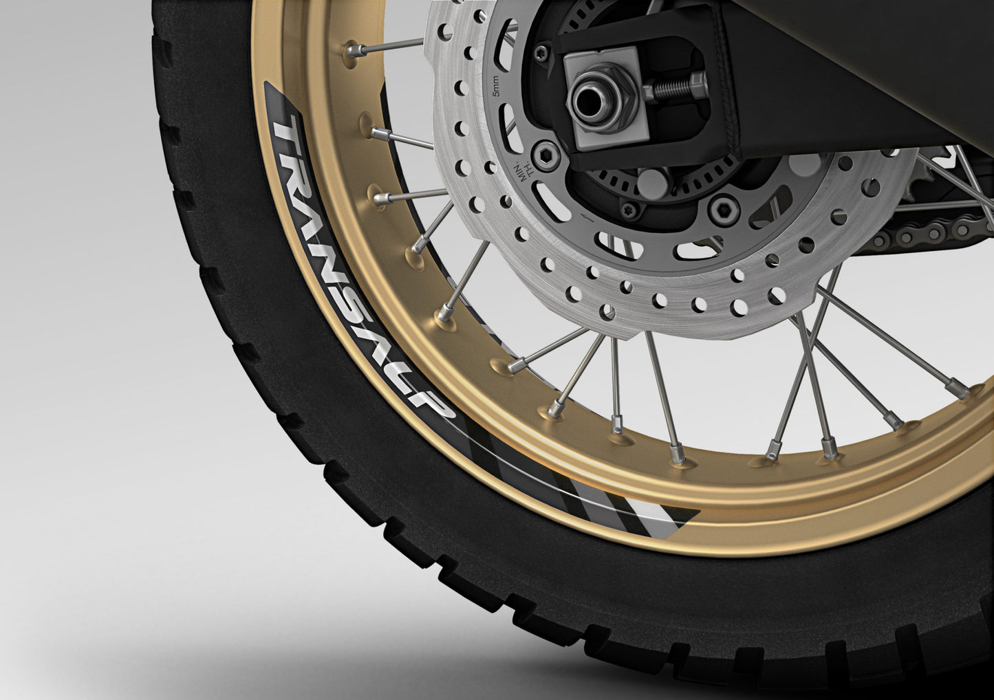 Honda XL750 Transalp Wheel Stripes - Black 08F71-MLC-D30ZA