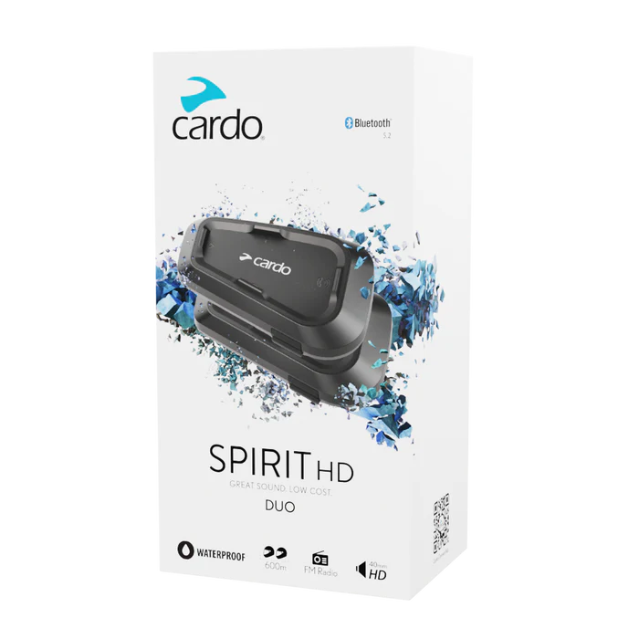 Cardo SPIRIT HD - DUO Bluetooth 40mm Headset