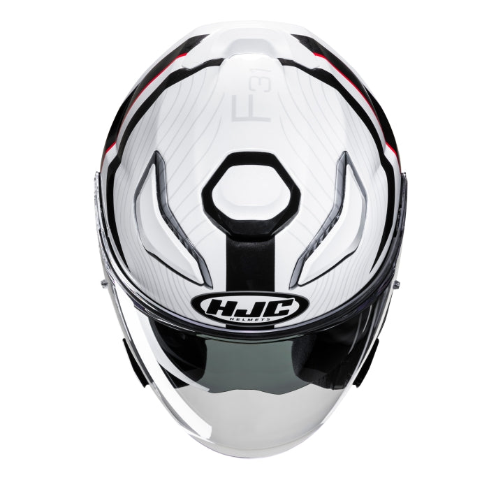 HJC F31 Helmet - Naby White/Red/Black