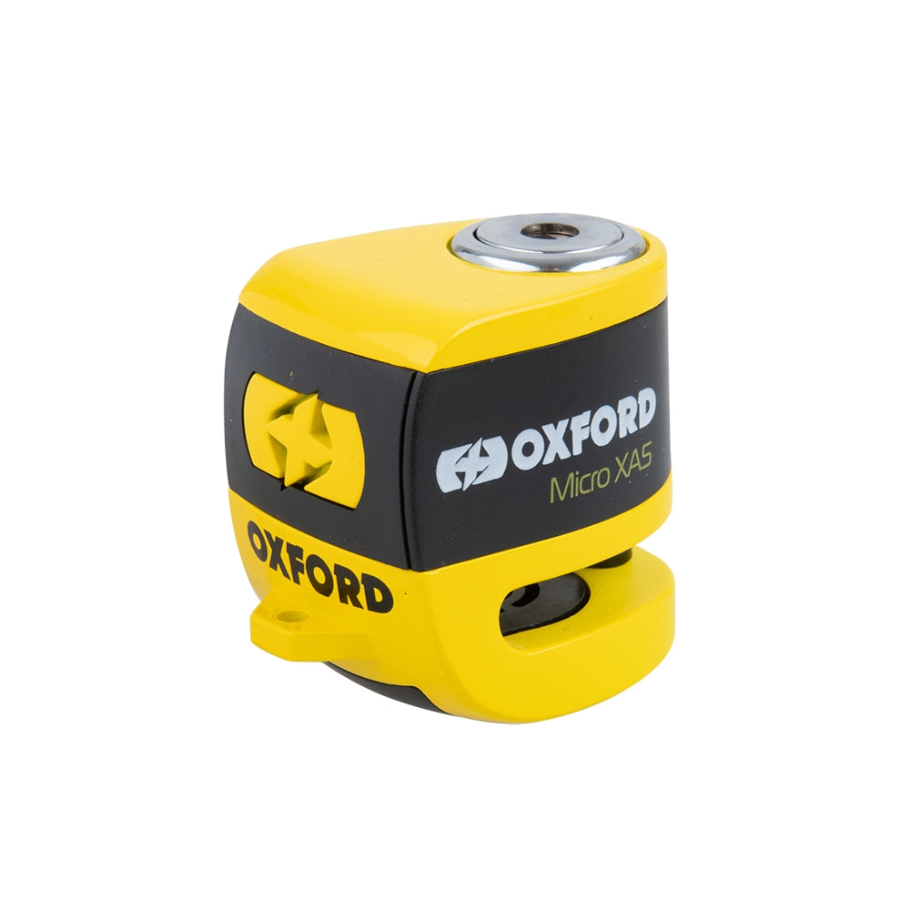 Oxford Micro XA5 Yellow - ALARM Disc Lock 5MM