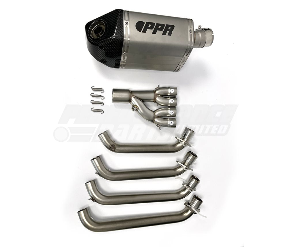 PPR Full Stainless System With Carbon Fibre End Cap - Honda CBR650R
