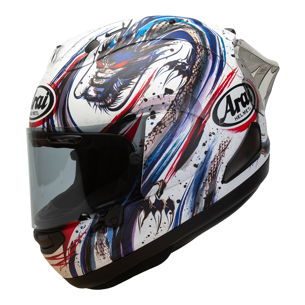 Arai RX-7V EVO Helmet - Matt Kiyonari Tricolour image 1