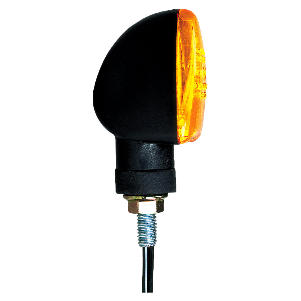 Oxford Mini Arrow Bulb Indicators - Black Short Stem Clear Lens image 2