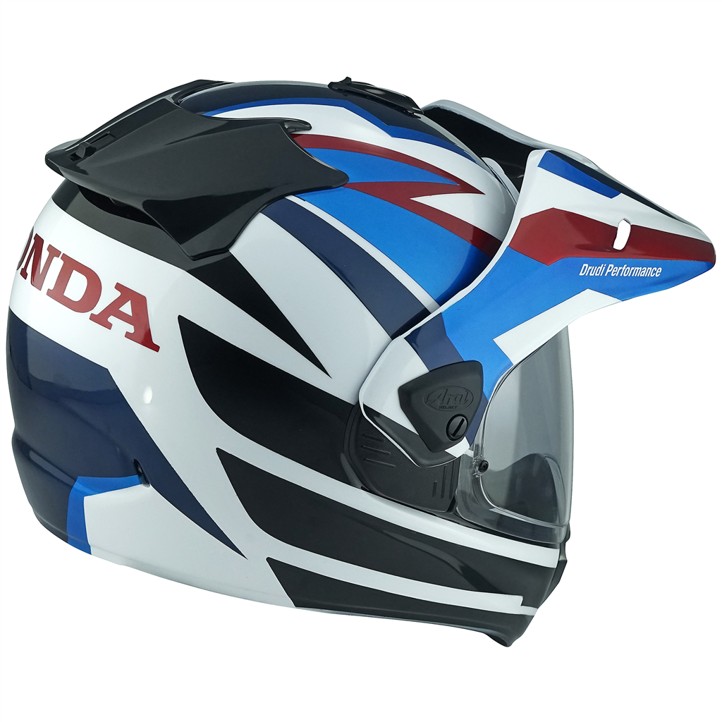 Arai Tour X5 Helmet - HONDA White/Blue image 2