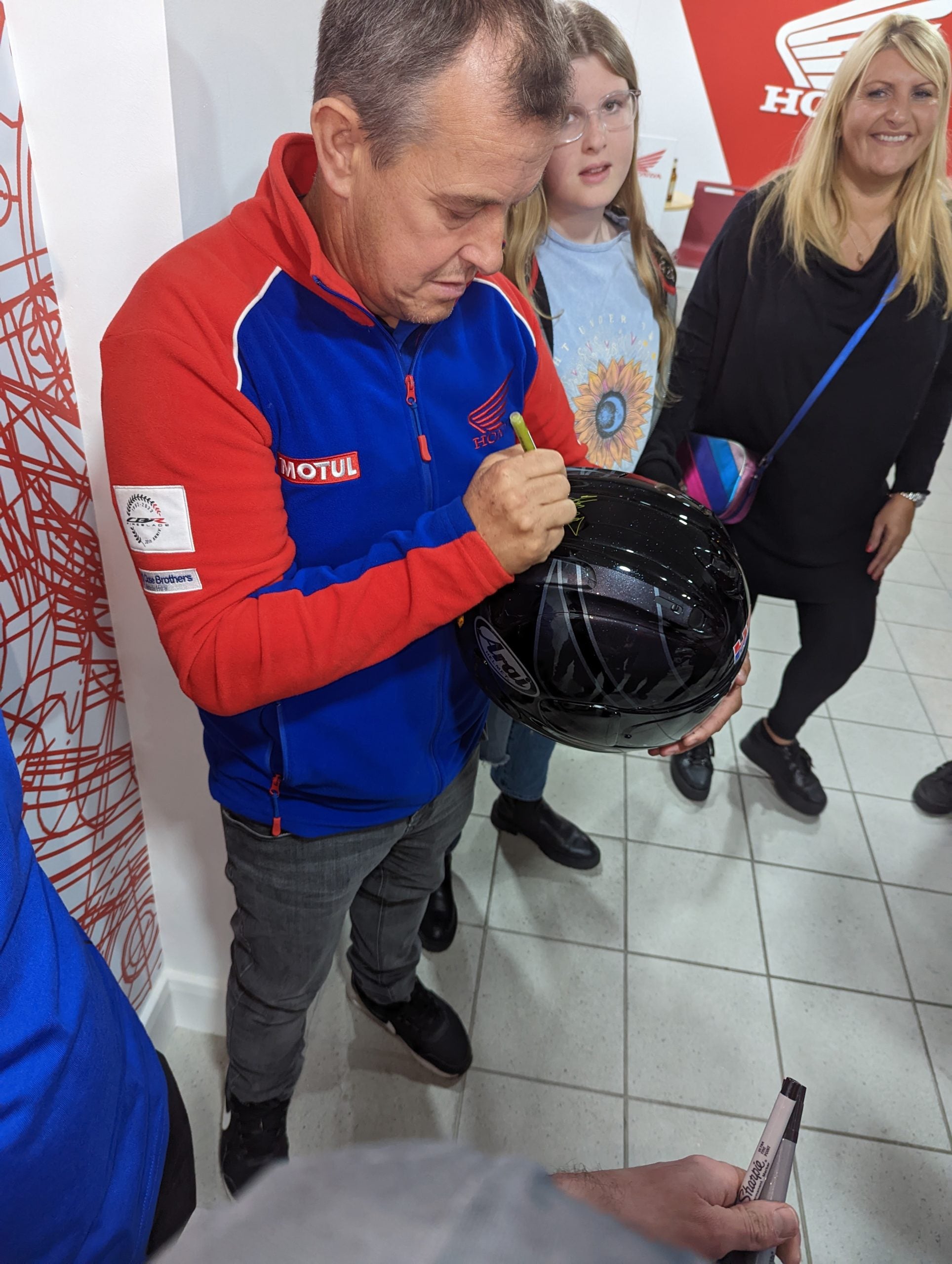 Arai RX-7V Helmet - HRC Signed By McGuiness image 2