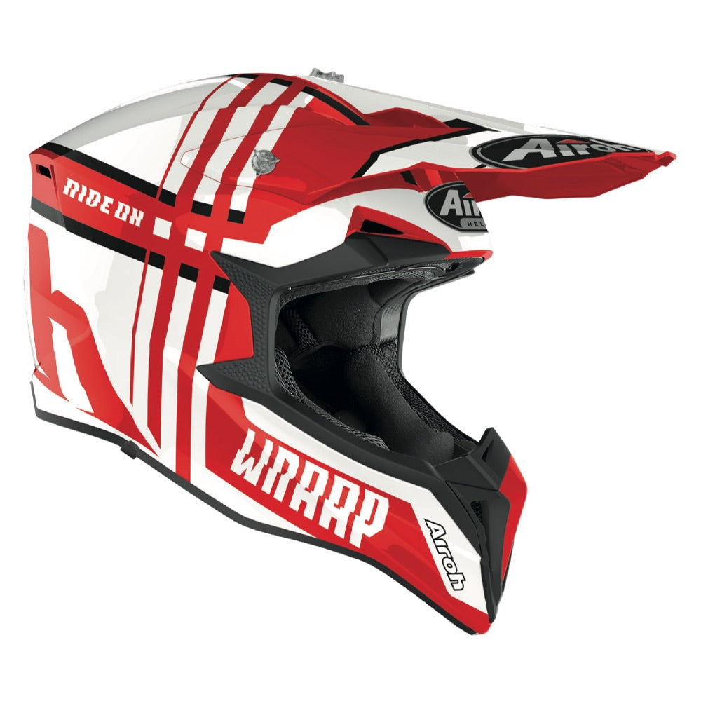 Airoh Wraap MotoX Helmet - Broken Red image 1