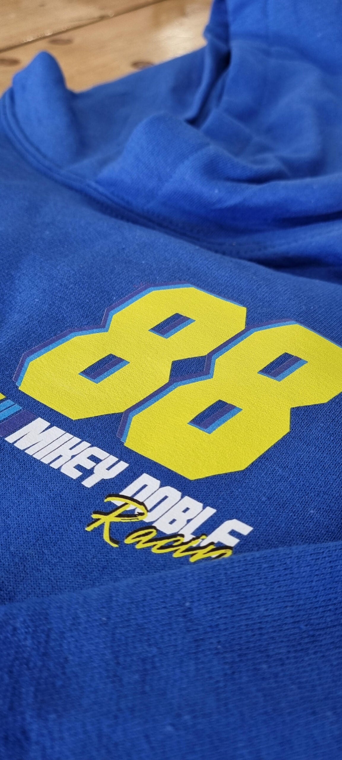 Mikey Doble Racing 88 - KIDS Hoodie Blue/Fluro image 5