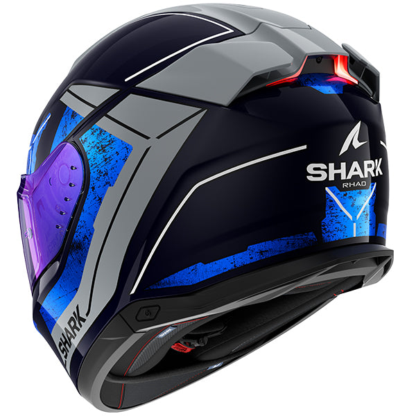 Shark Skwal i3 Helmet - BUS RHAD Blue/Grey image 3