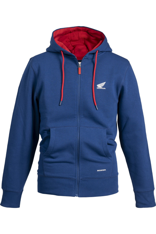 Honda Zip Hoodie Blue