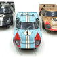 Exoto 1/18 Scale Diecast Cars RLG18SC2 Ford GT40 Le Mans Gift Set 1-2-3 Finish 1966