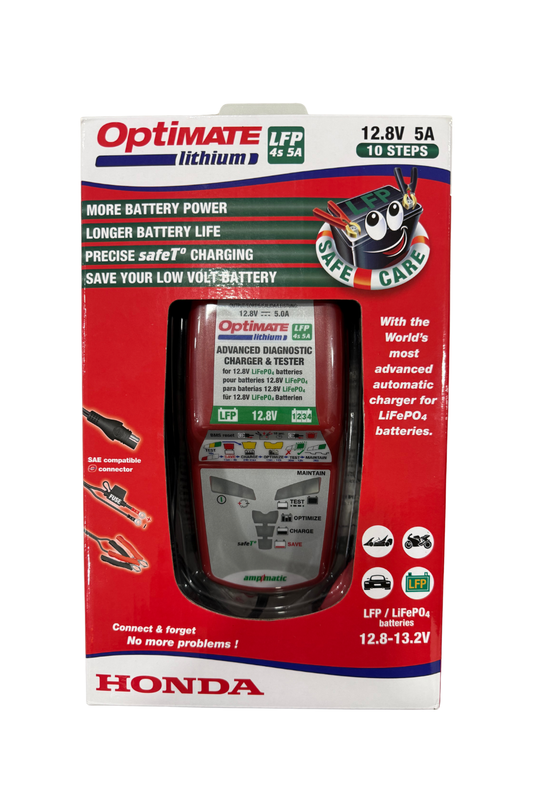 Honda OptiMate Lithium - 5A 12V Battery Charger/Optimiser 08M51-LIT-500