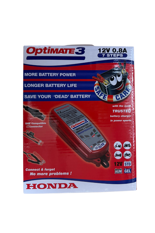 Honda OptiMate 3 - 12V Battery Charger/Optimiser 08M51-EWA-601U