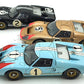 Exoto 1/18 Scale Diecast Cars RLG18SC2 Ford GT40 Le Mans Gift Set 1-2-3 Finish 1966