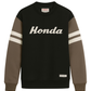 Honda Heritage Crew Neck Sweatshirt Black and Sand