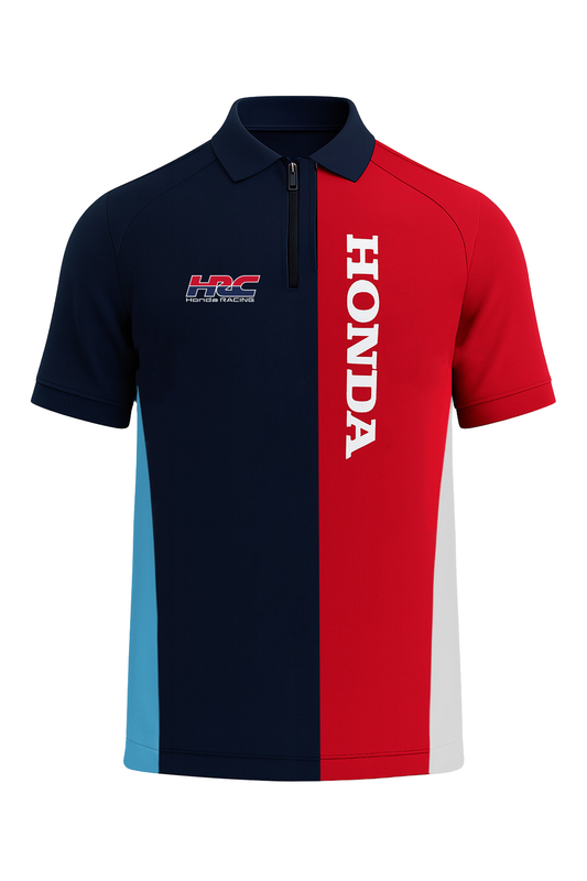 Honda Racing HRC Polo Shirt Red and Blue