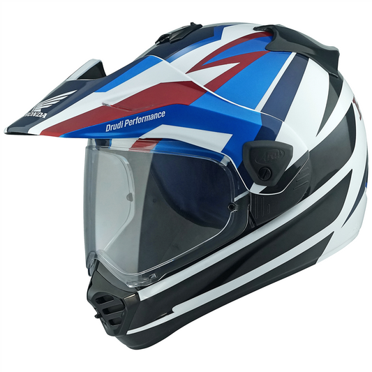 Arai Tour X5 Helmet - HONDA White/Blue image 0