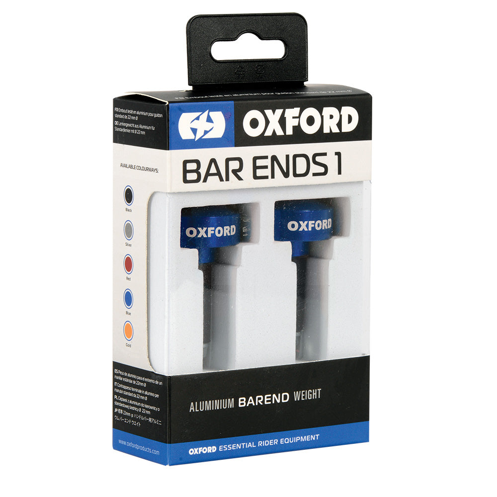 Oxford bar Ends - Bar End Weights - Blue image 2