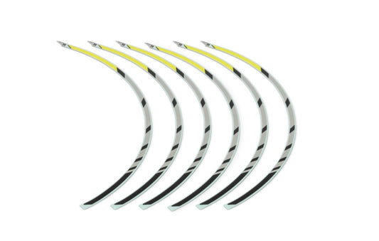 Honda CB500 Hornet Wheel Stripes Kit - Lemon Ice Yellow 08ESY-MLR-WSYS