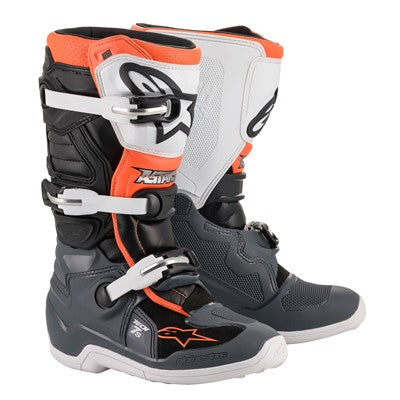 Alpinestars Tech 7S Youth Boots - Black/Grey/Fluro image 1