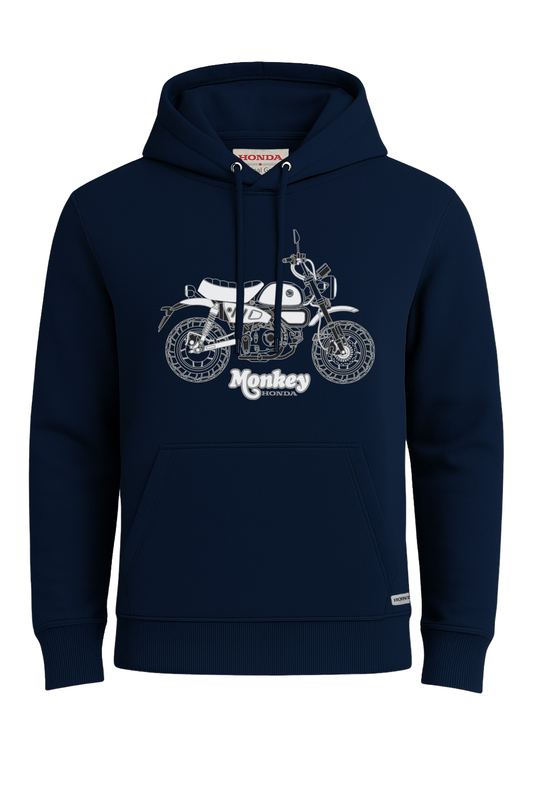 Honda Tribute Monkey Hoodie Blue