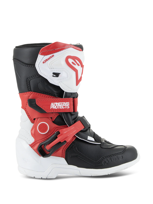 Alpinestars Tech 3S - Kids Boots - White Black Bright Red