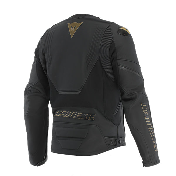 Dainese Racing 5 Leather Jacket - 885 Gold/Black