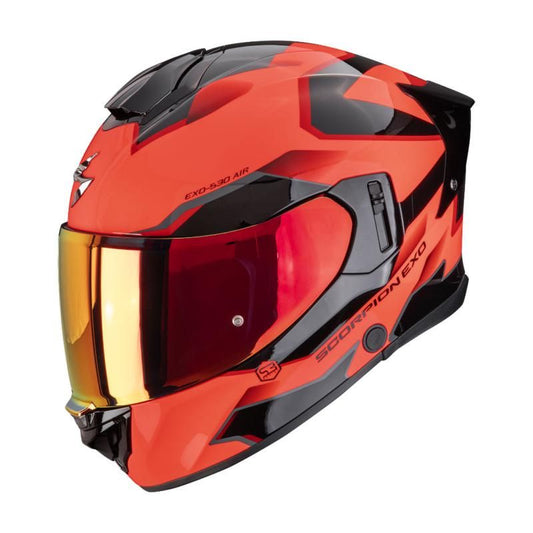 Scorpion EXO 530 Evo Air Helmet - Clip Fluro Red/Black