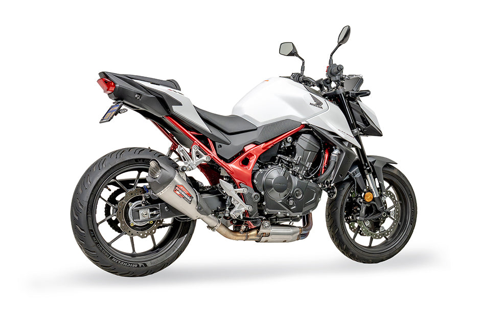 Yoshimura Stainless AT2 Slip-on With Carbon End Cap - CB750 HORNET 23>