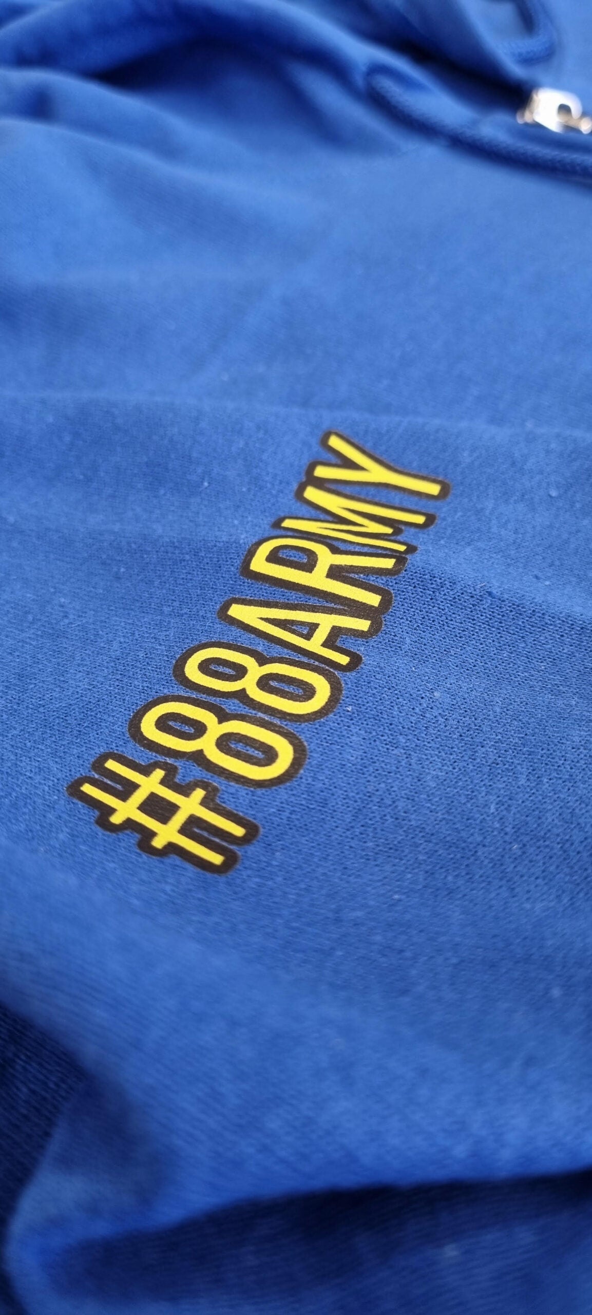 Mikey Doble Racing 88 - Zip Hoodie Blue/Fluro image 1