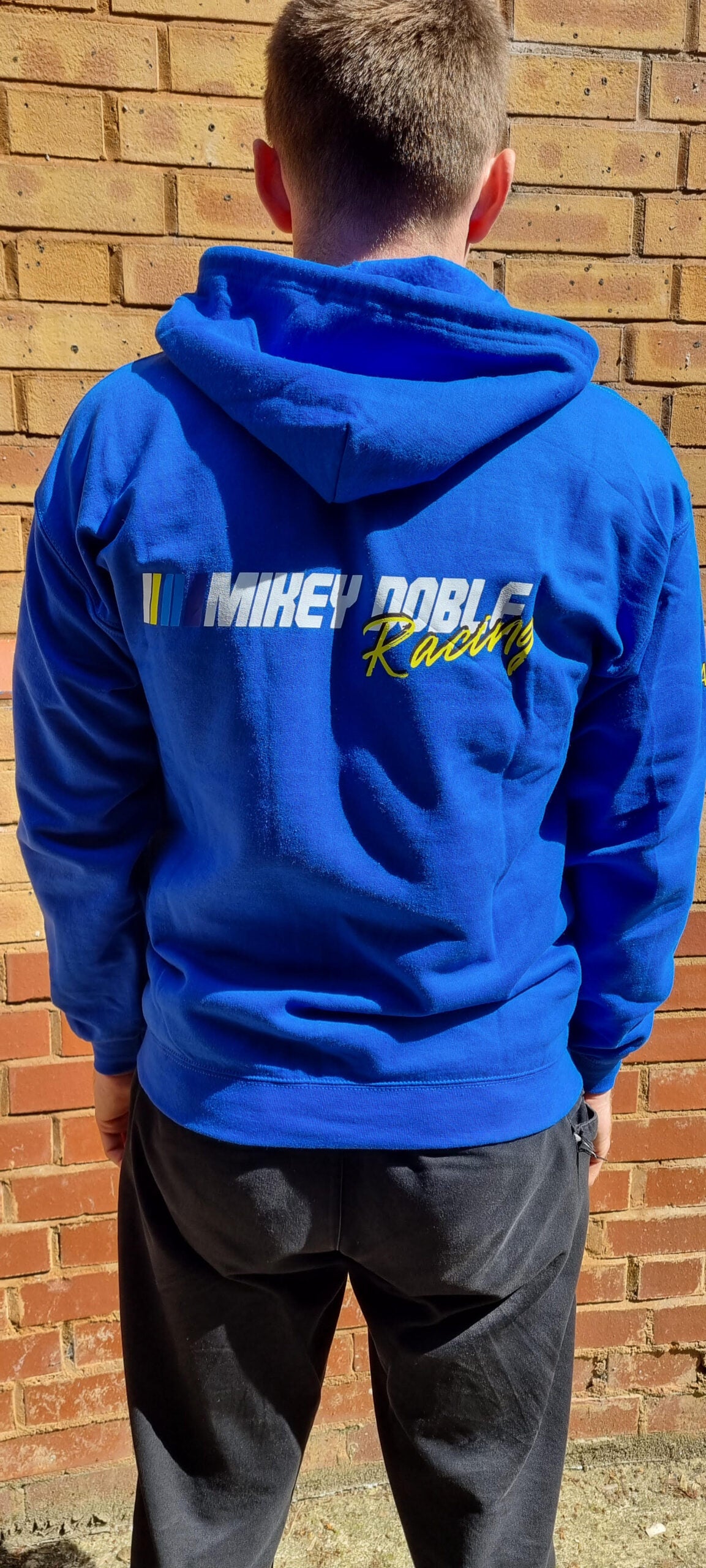 Mikey Doble Racing 88 - Zip Hoodie Blue/Fluro image 7