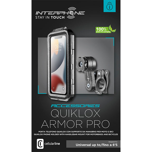 Interphone QUIKLOX - Universal Armor Pro Case - Tubular Mount image 4
