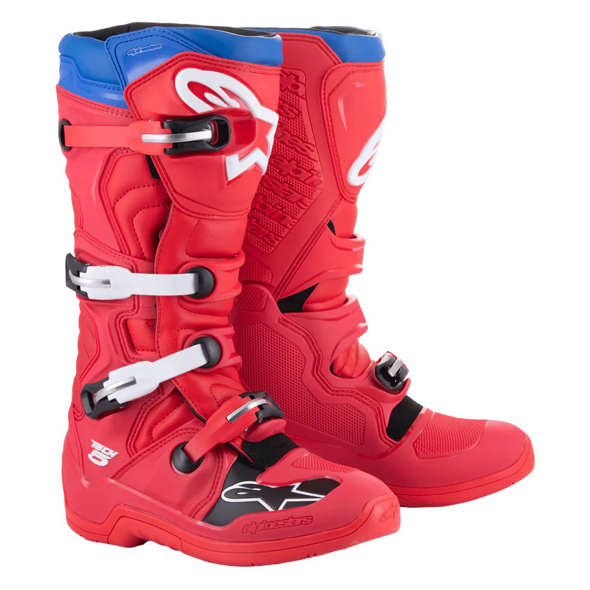 Alpinestars Tech 5 Boots - Red/White/Blue image 0