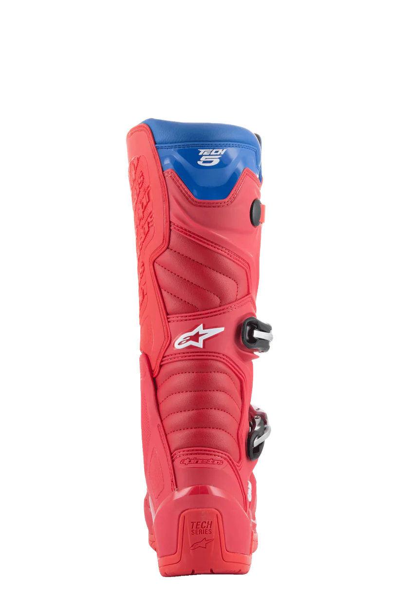 Alpinestars Tech 5 Boots - Red/White/Blue image 3