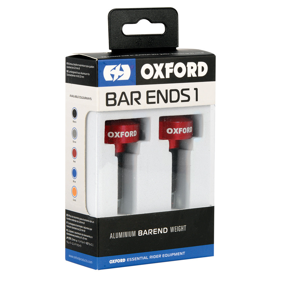 Oxford Bar Ends - Bar End Weights - Red image 2