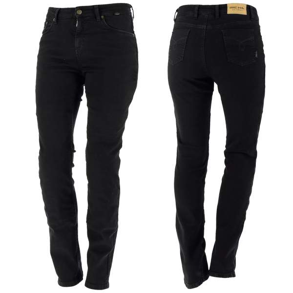 Richa Nora Ladies Jeans - Black - Doble Direct