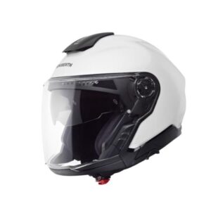 Schuberth J2 Open Face Helmet - Gloss Silver White